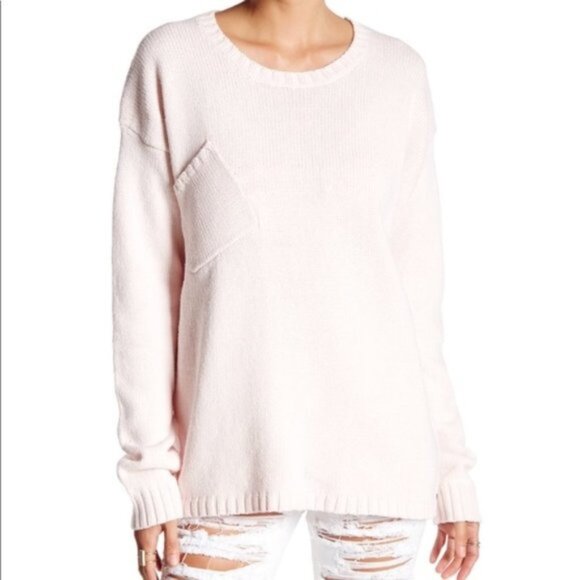 Revolve One Teaspoon Classic Cotton Chunky Knit Sweater Gray Marle Oversized XXS - Picture 6 of 15